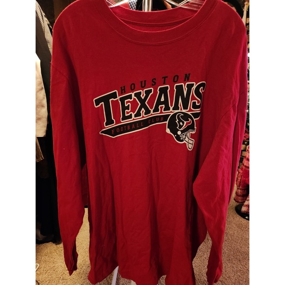 Houston TEXANS Long-sleeved T-shirt,  Reebok, Size XXL - Picture 1 of 2